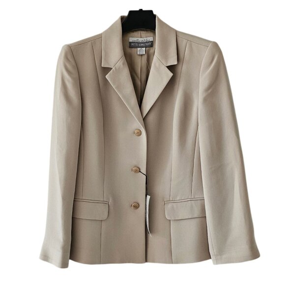 Petite Sophisticate Jackets & Blazers - Petite Sophisticate Vintage Single-Breasted Blazer | NWT | 10P | Bone/Cream